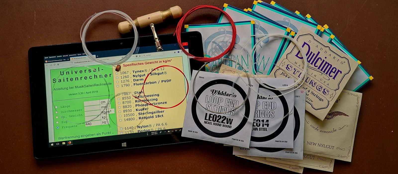 Einzelsaitenberechnung